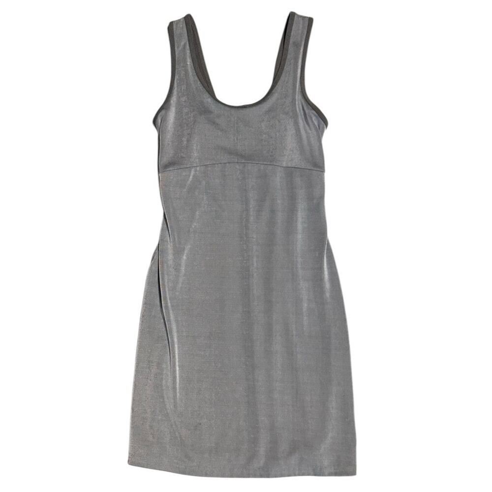 Anne Klein Gray and Silver Mini Dress
